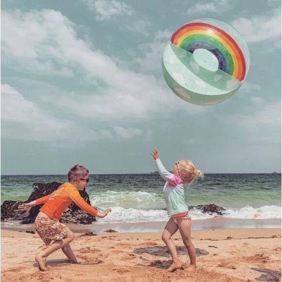 Sunnylife Rainbow Inflatable XL Beach Ball - NIB - Picture 4 of 6